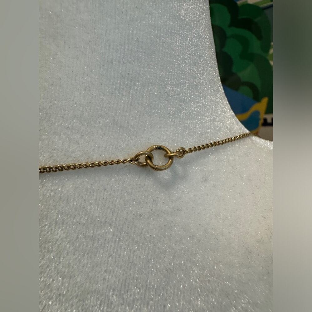 Madewell Statement Necklace - Gold and Turquoise - Picture 5 of 5
